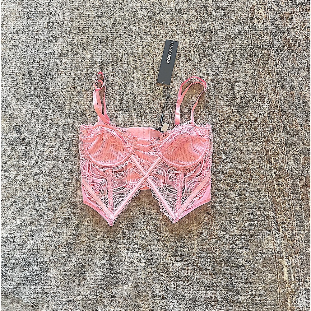 cutest pink corset top